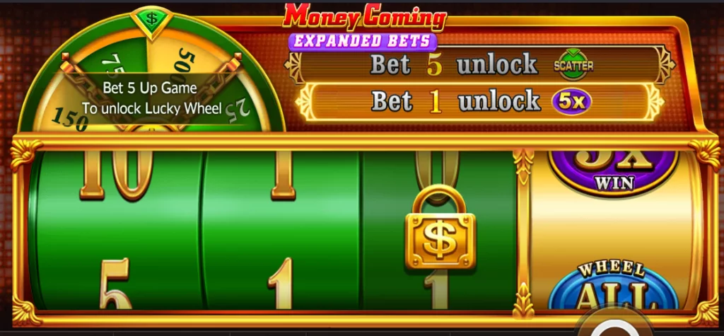 Money Coming Expanded Bets slot